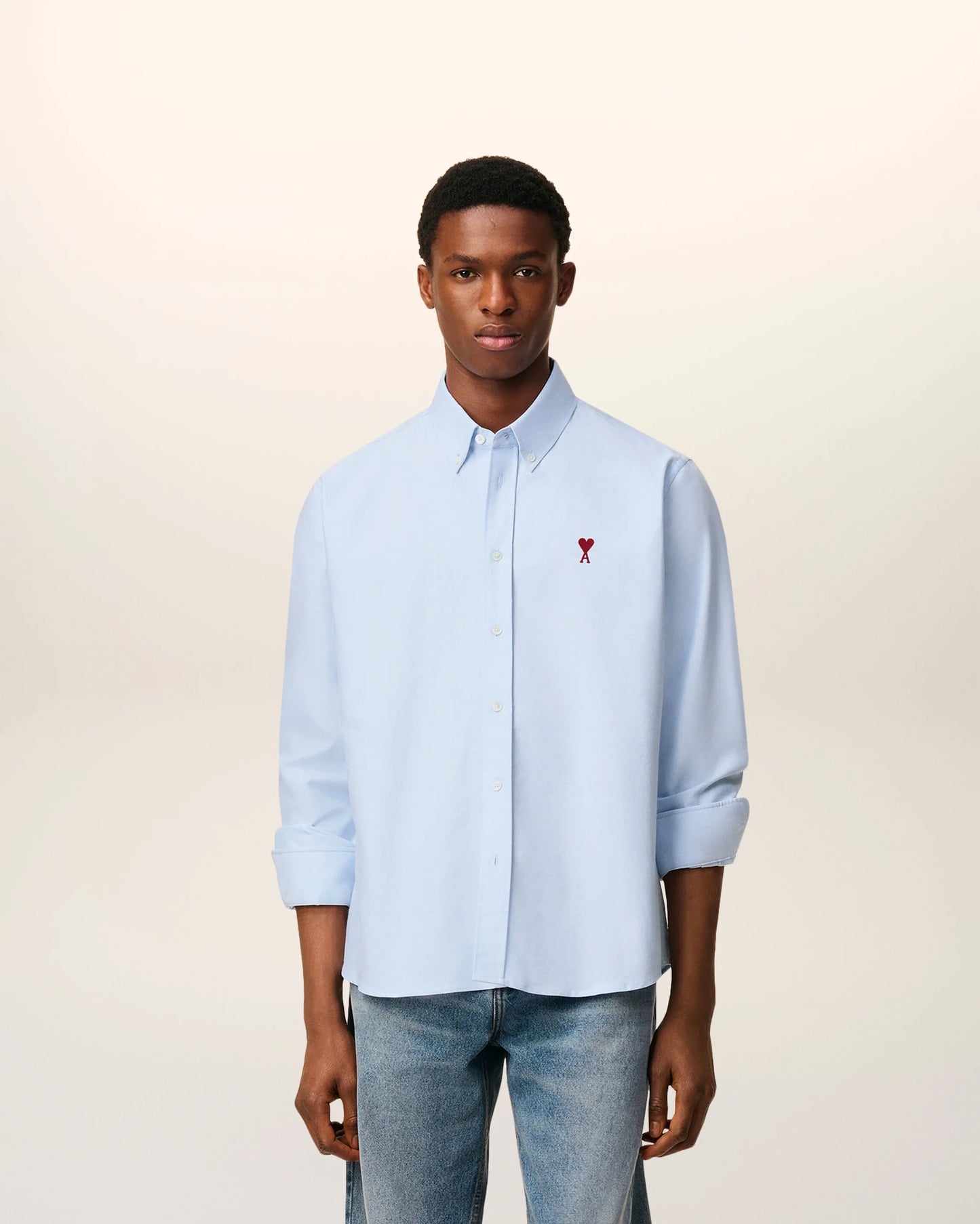 Blue Cotton Button-Down Ami de Coeur Shirt