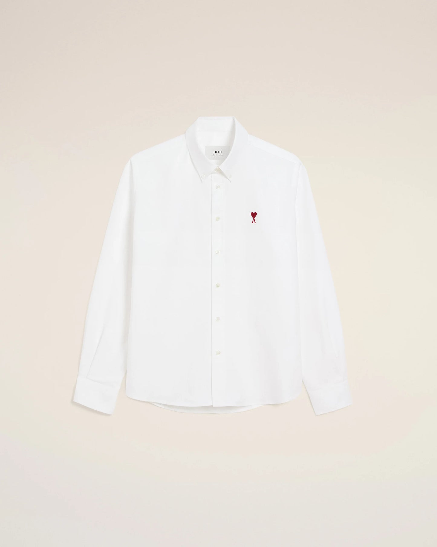 White Cotton Button-Down Ami de Coeur Shirt