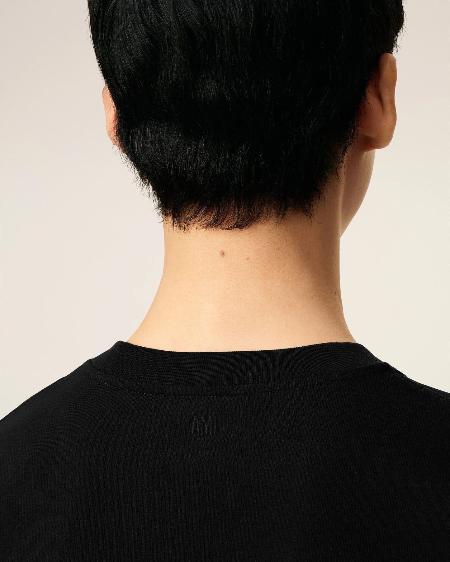 Black Cotton Ami De Coeur T-shirt