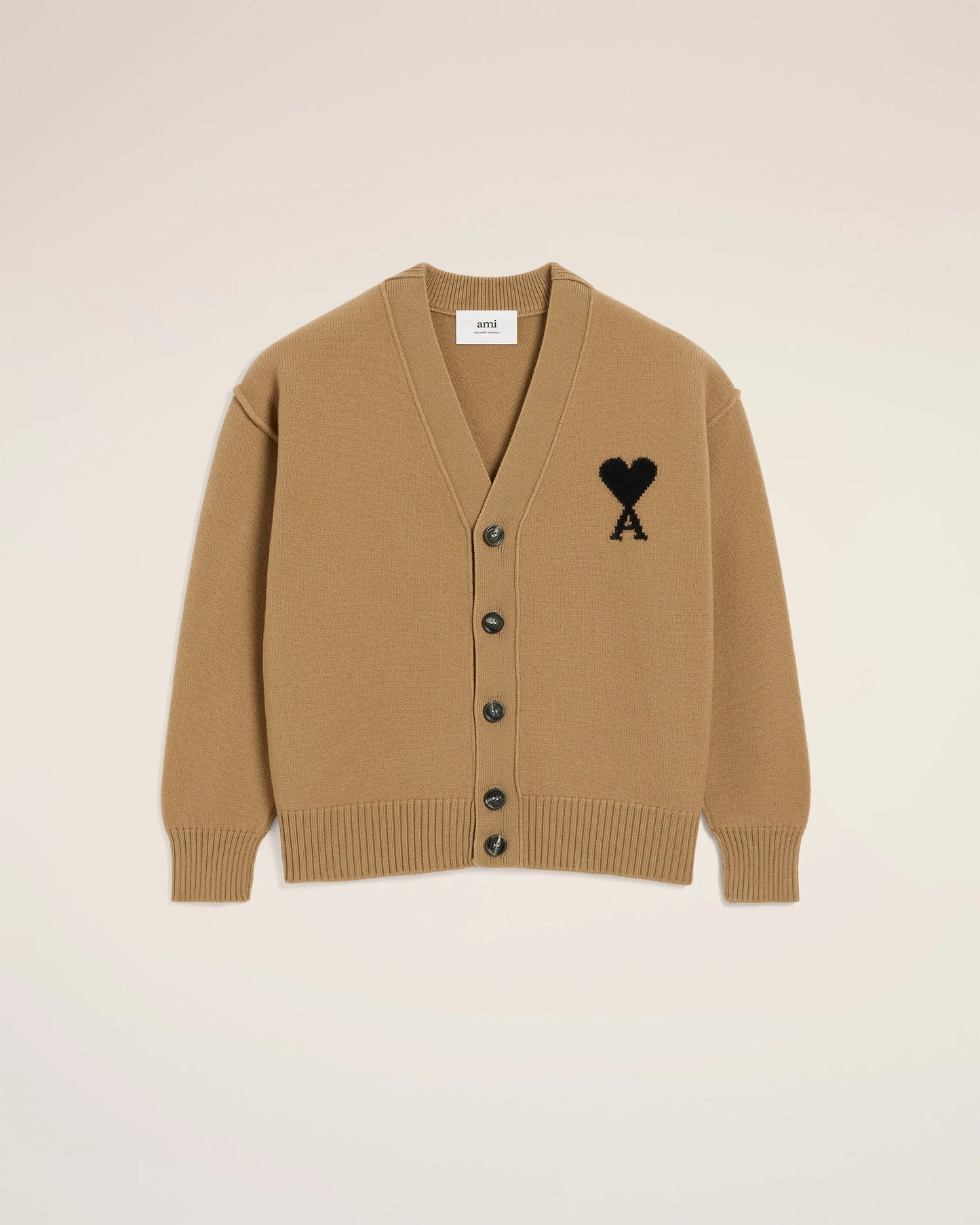 Brown Wool Ami De Coeur Cardigan