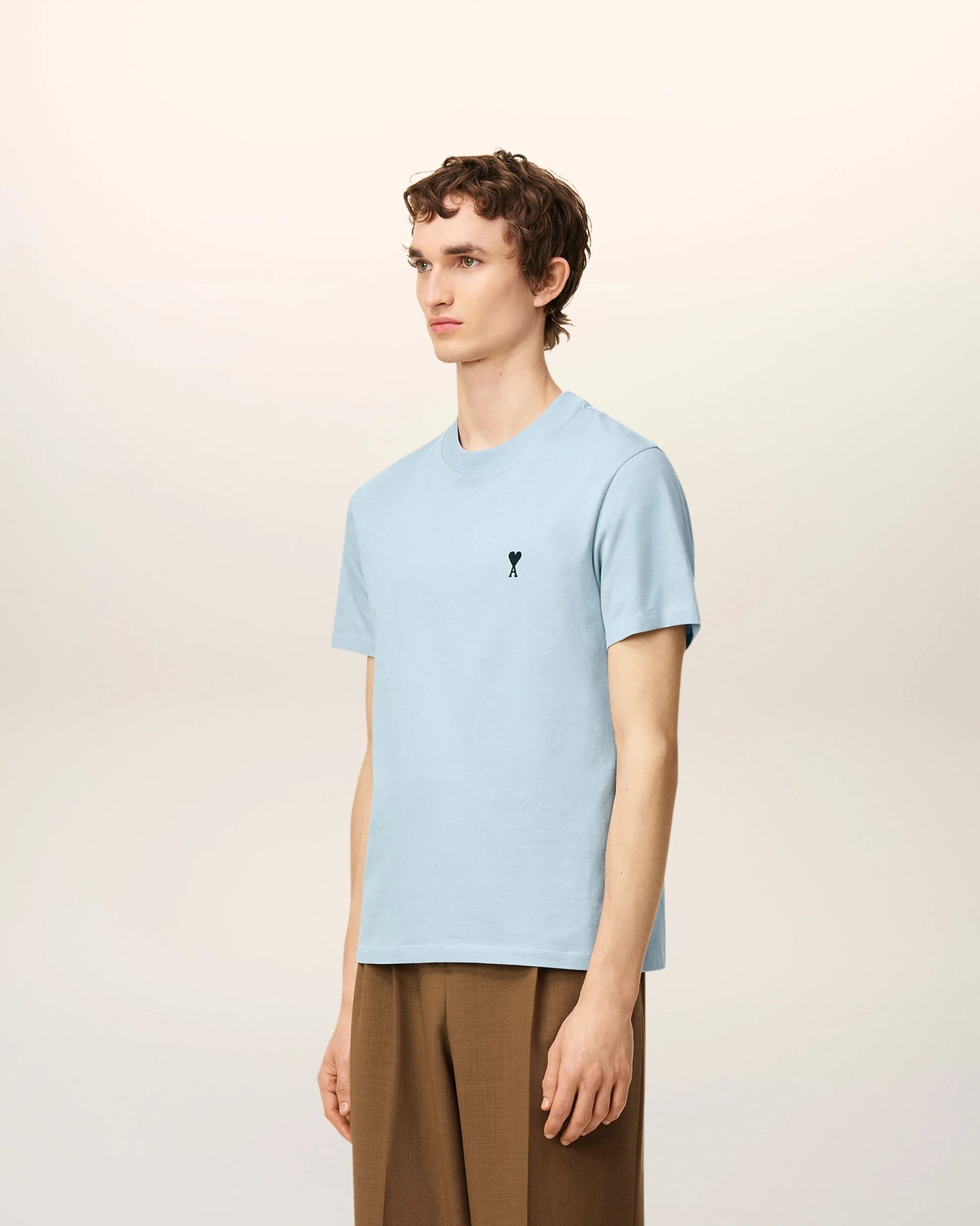 Blue Cotton Ami De Coeur T-shirt