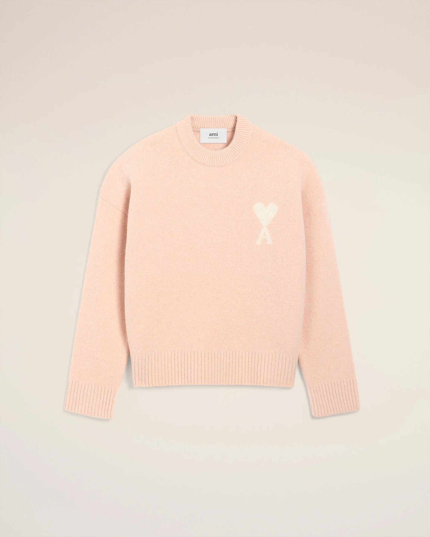 Pink Alpaca Ami De Coeur Crewneck Sweater