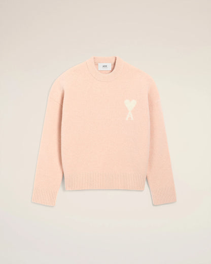 Pink Alpaca Ami De Coeur Crewneck Sweater