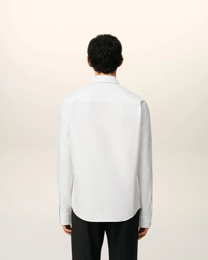 White Cotton Button Down Ami De Coeur Shirt
