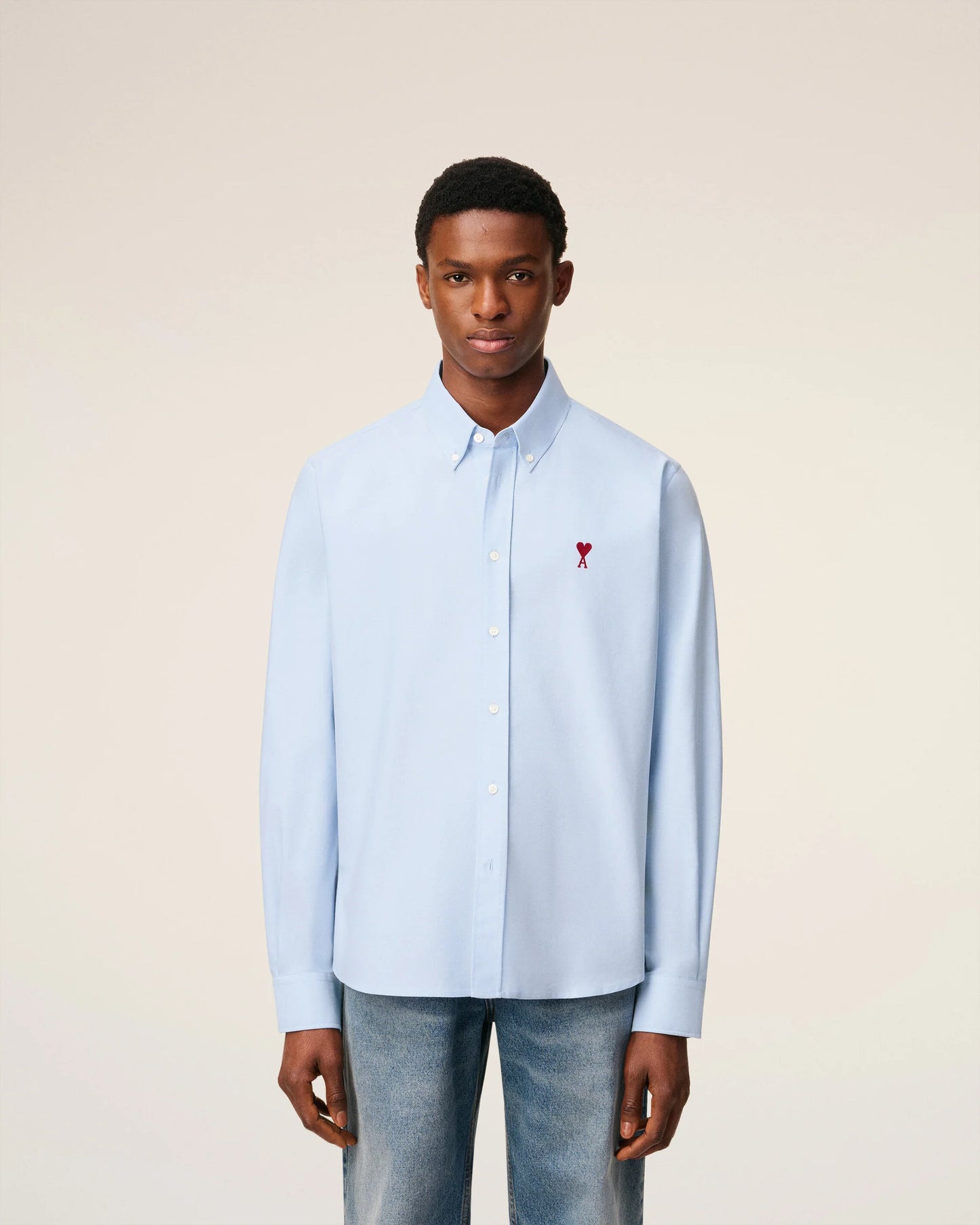 Blue Cotton Button-Down Ami de Coeur Shirt