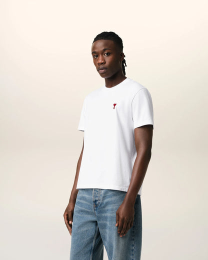 White Cotton Ami de Coeur T-Shirt