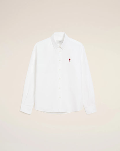 White Cotton Button-Down Ami de Coeur Shirt