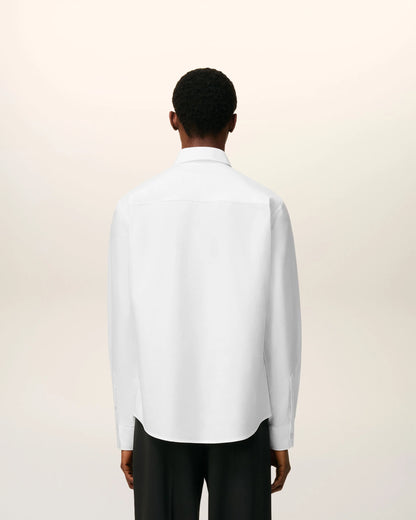 White Cotton Button-Down Ami de Coeur Shirt