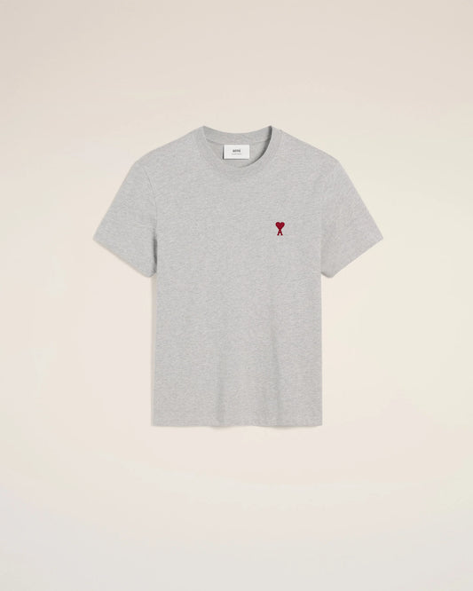 Grey Cotton Ami de Coeur T-Shirt