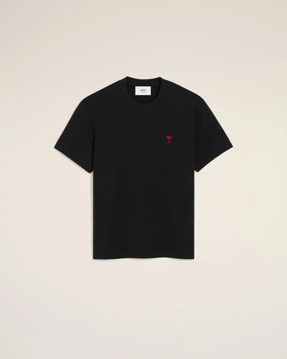 Black Cotton Ami de Coeur T-Shirt