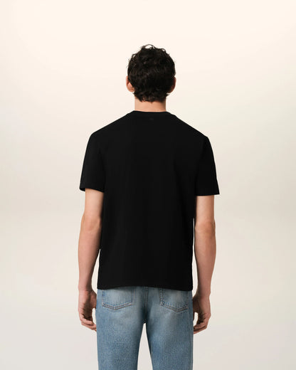 Black Cotton Ami de Coeur T-Shirt