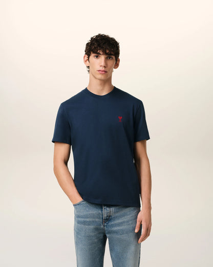 Navy Cotton Ami de Coeur T-Shirt