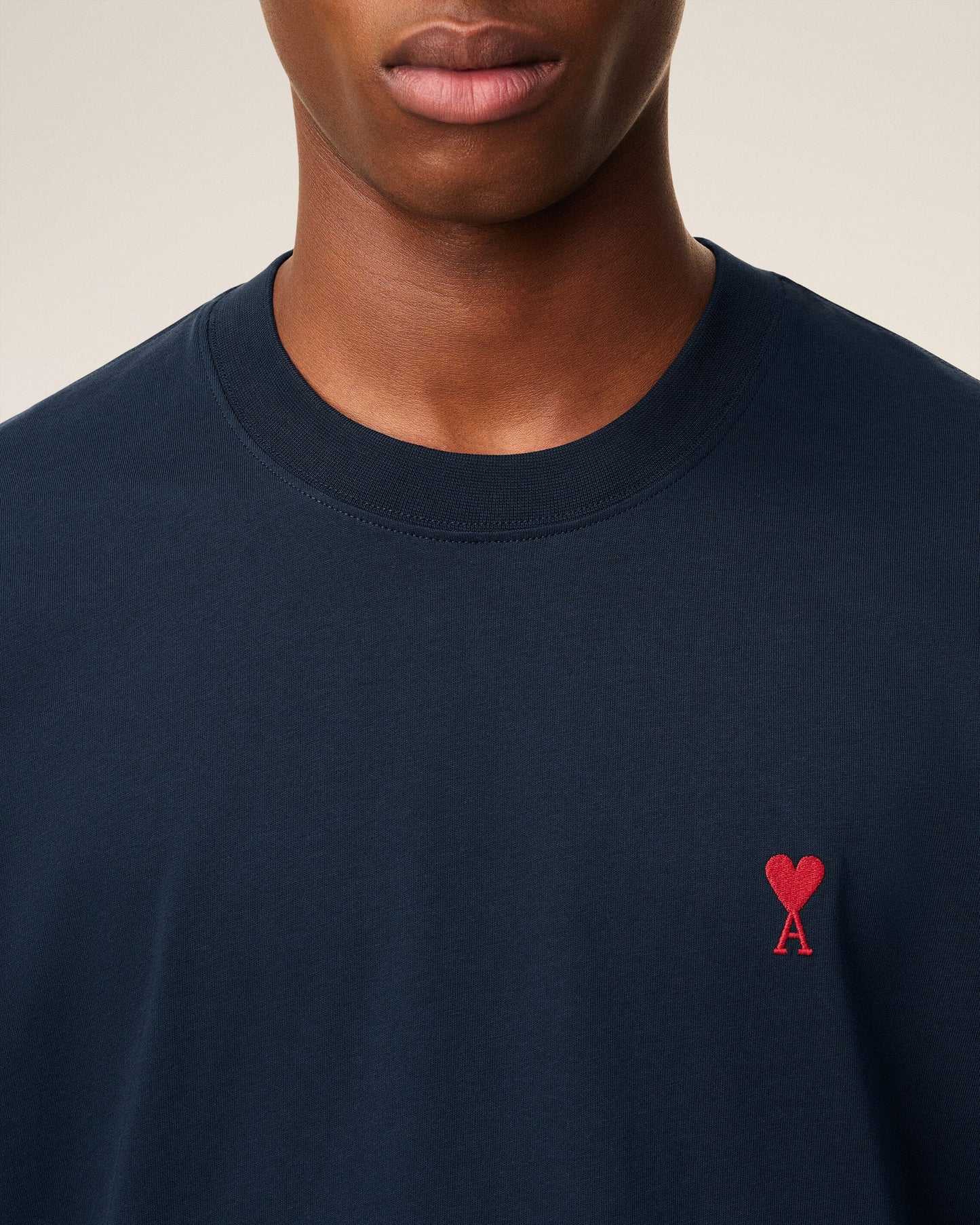 Navy Cotton Ami de Coeur T-Shirt