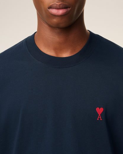 Navy Cotton Ami de Coeur T-Shirt