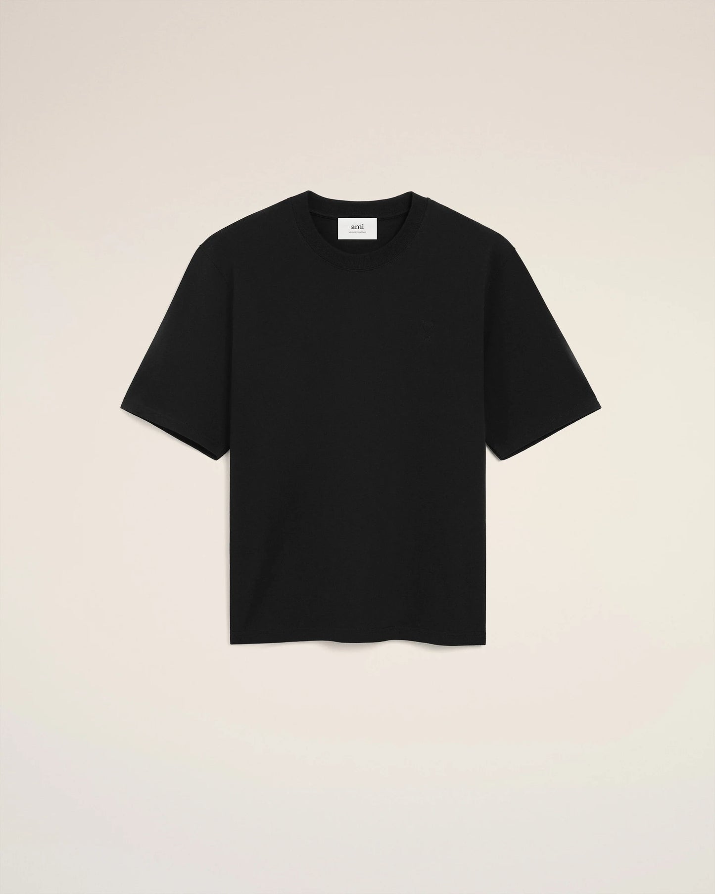 Black Cotton Ami De Coeur T-shirt