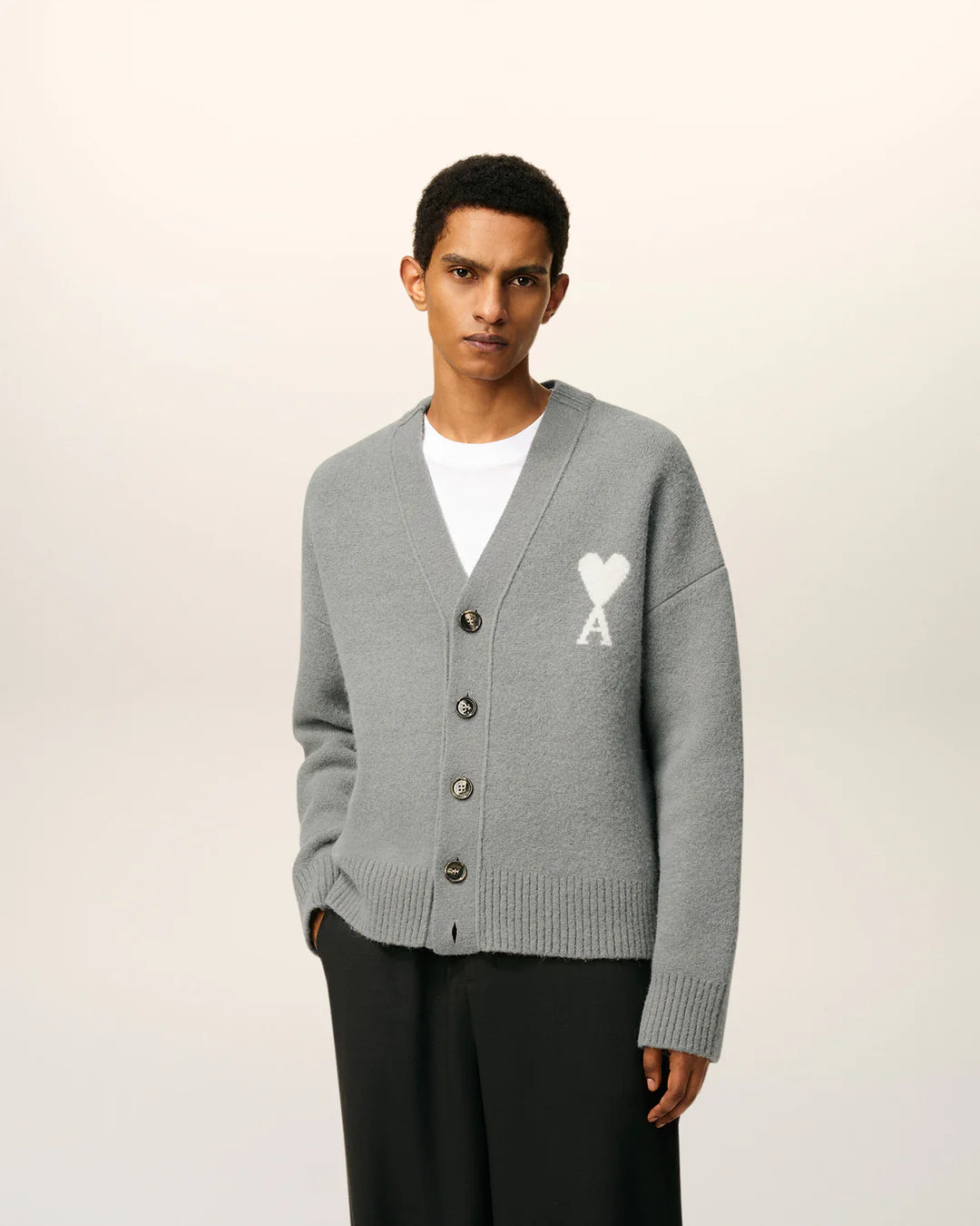 Grey Alpaca Ami De Coeur Cardigan