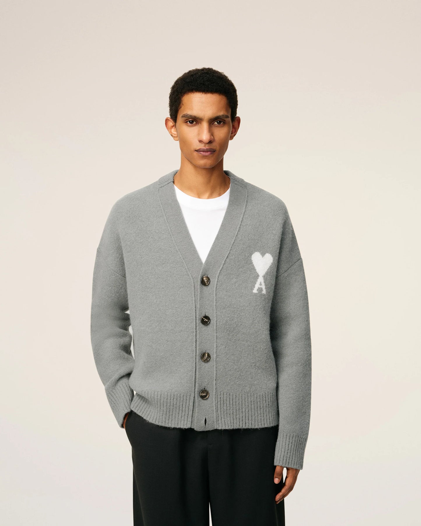 Grey Alpaca Ami De Coeur Cardigan