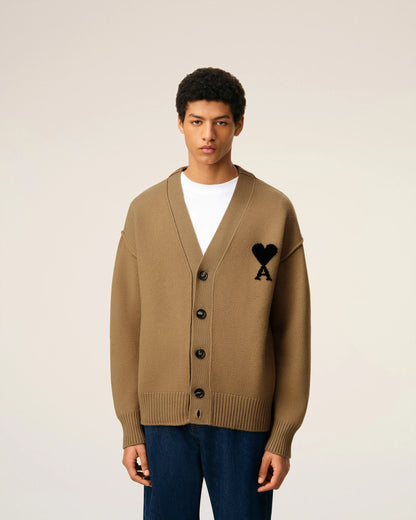 Brown Wool Ami De Coeur Cardigan