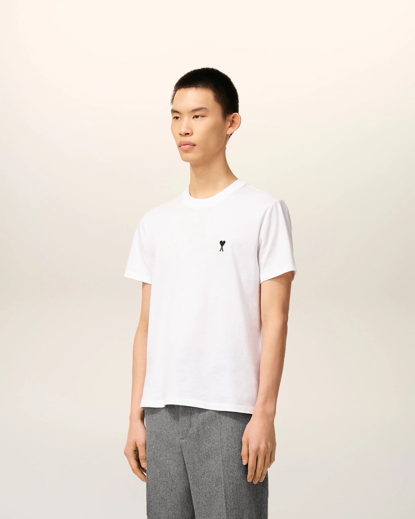 White Cotton Ami De Coeur T-shirt